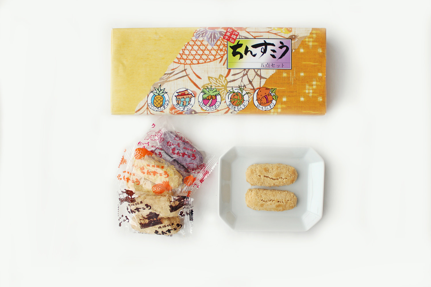 琉球銘菓ちんすこう５点セット 大 56個 2個 28袋 名嘉真製菓本舗 沖縄 お土産 高質で安価